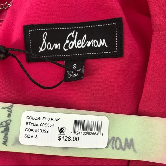 Sam Edelman Fuchsia Pink Shift Dress - Picture 10 of 12